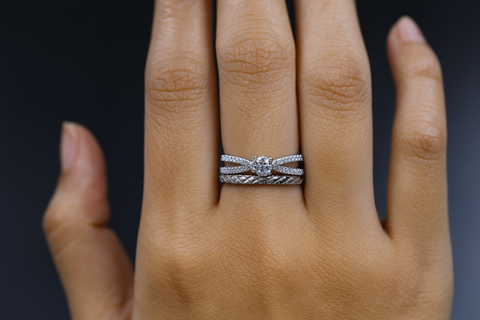 💍 Triple Elegance Silver Ring