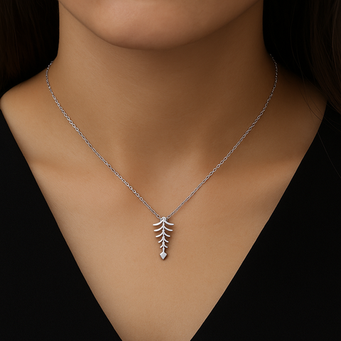 ✨ Evergreen Charm Pendant 🌲 | 925 Silver Minimal Necklace