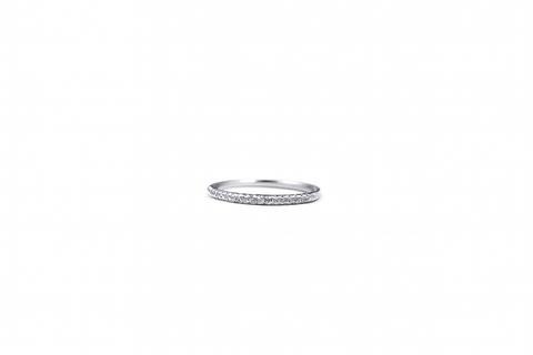 💍 Delicate Dazzle Silver Band