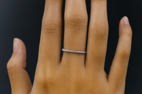 💍 Delicate Dazzle Silver Band