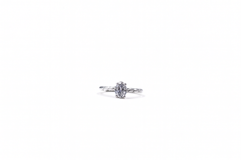 💍 Eternal Spark Silver Solitaire Ring