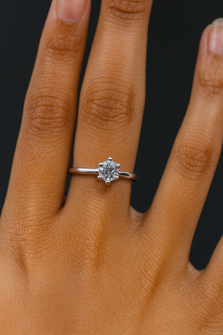 💍 Classic Solitaire Bloom Ring