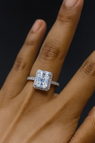 💎 Royal Emerald Silver Ring