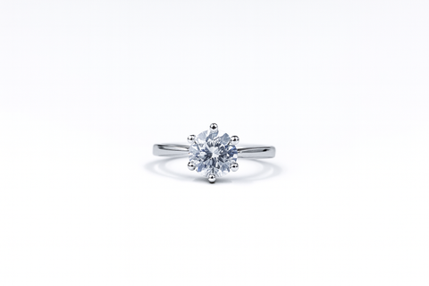 💍 Classic Solitaire Silver Elegance Ring