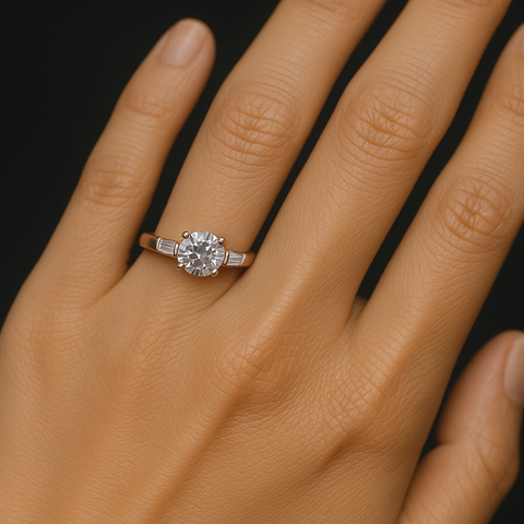 💍 Graceful Radiance Rose Gold Solitaire Ring