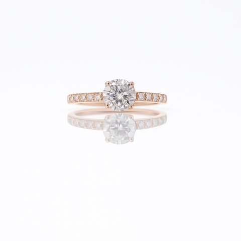 💎 Infinite Sparkle Rose Gold Ring