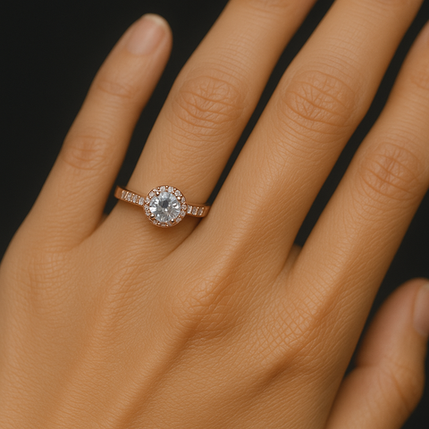 💎 Infinite Sparkle Rose Gold Ring